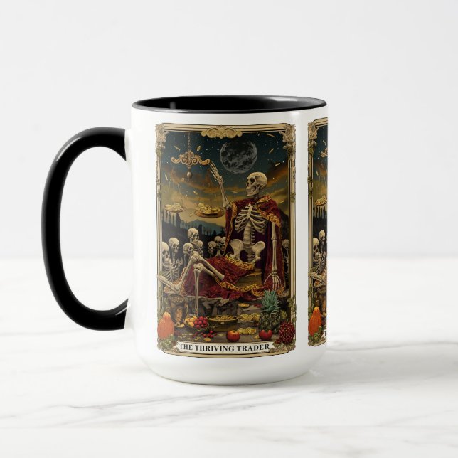 Unlock Your Destiny THE THRIVING TRADER Tarot Mug (Left)