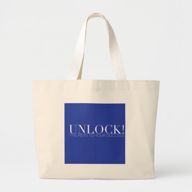 UNLOCK! Your Keys Canvas Bag (Front)