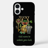 Unlock your luck personalized golden charms
