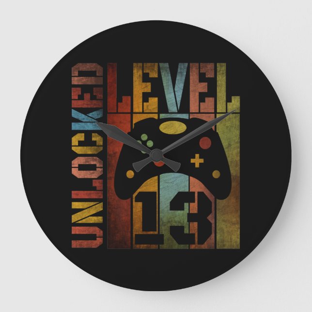 UNLOCKED LEVEL 13 LARGE CLOCK (Front)
