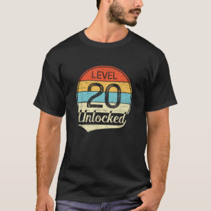 Unlocked Level 20 Birthday Vintage T-Shirt