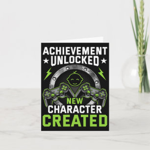 Unlocked New Character Created Video Gamer 1 Card