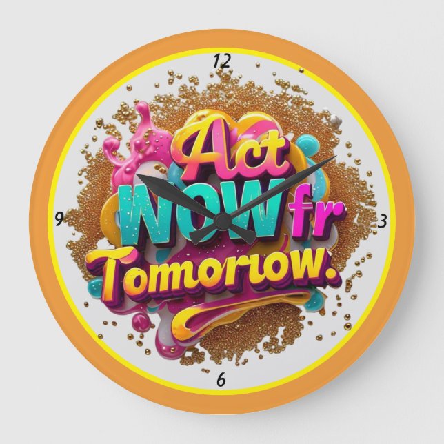 "Unlocking a Bright Future" Large Clock (Front)