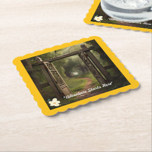 "Unlocking Potential" Paper Coaster