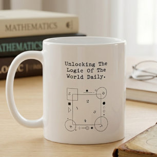Unlocking World's Logic Daily Math Insights Coffee Mug