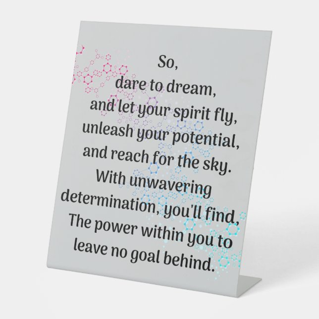  Unlocking Your Inner Winner Pedestal Sign (Front)