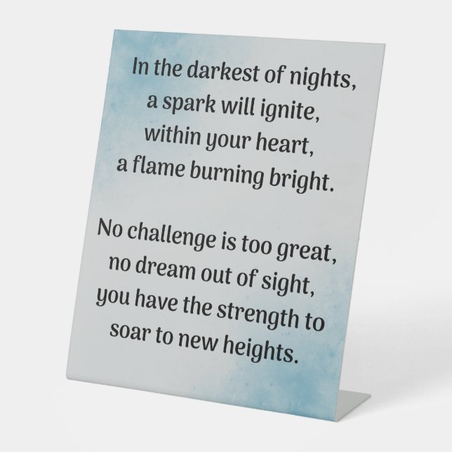  Unlocking Your Inner Winner Pedestal Sign (Front)