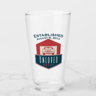 Unloved Autos glass tumbler