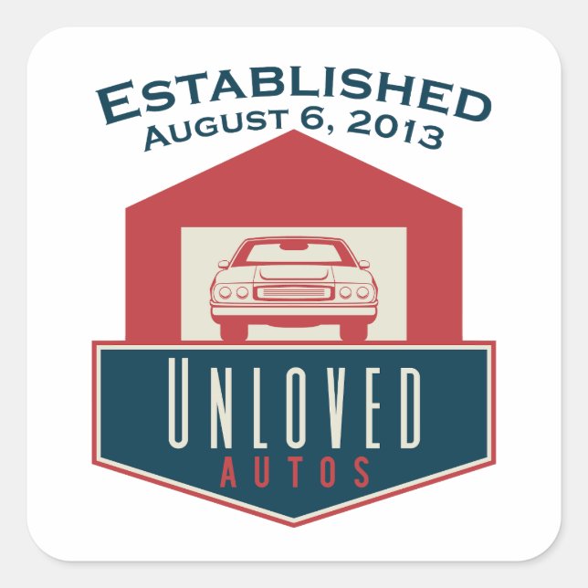 Unloved Autos Stickers (Front)