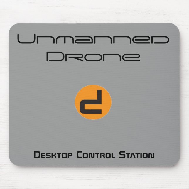 Unmanned Drone Desktop Control Station Mouse Pad (Front)