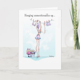 Unmentionable Funny Birthday card