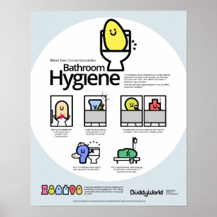 Unmentionables: Bathroom Hygiene Poster