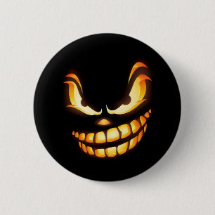 unmutiger-expression-852549 SCARY CARTOON SMILE BL 6 Cm Round Badge
