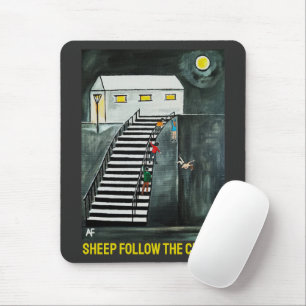 Unnecessary Steps Painting by Alfred Fox Mouse Pad