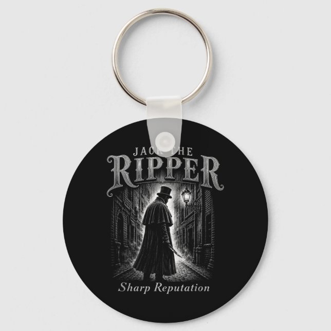 Unny Jack The Ripper Sharp Reputation Gothic Key Ring (Front)