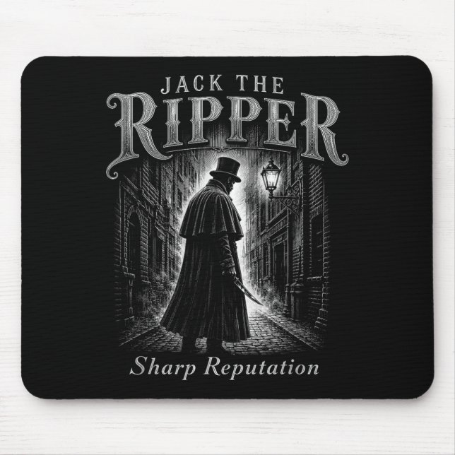Unny Jack The Ripper Sharp Reputation Gothic Mouse Pad (Front)