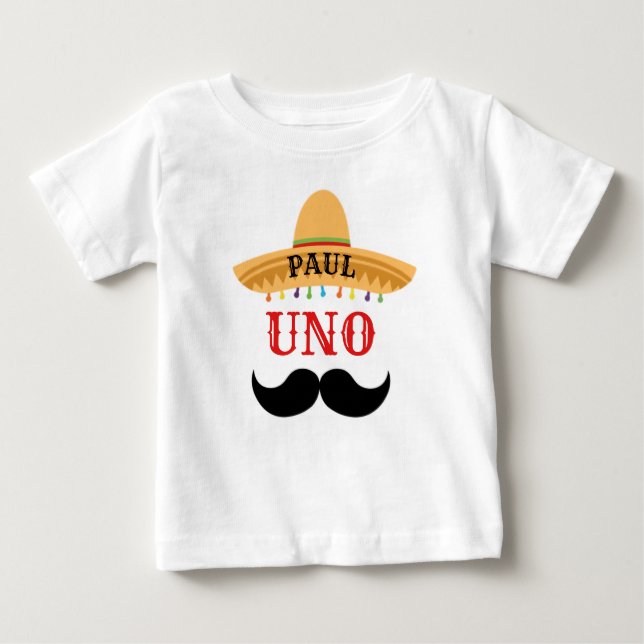 Uno Custom Birthday Baby T-Shirt (Front)