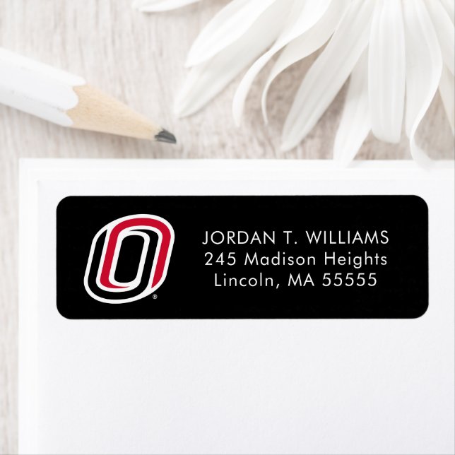 UNO Mavericks Graduate Return Address Label (Insitu)