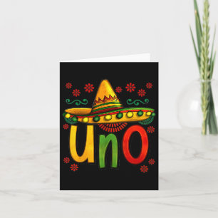 Uno My First Mexican Birthday Cinco De Mayo 1st Bi Card