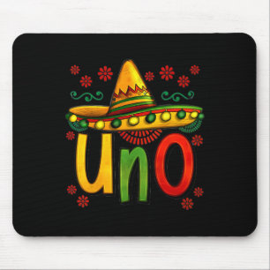 Uno My First Mexican Birthday Cinco De Mayo 1st Bi Mouse Pad