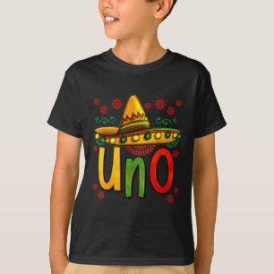 Uno My First Mexican Birthday Cinco De Mayo 1st Bi T-Shirt