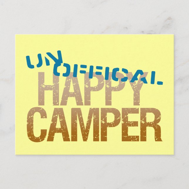 UnOfficial Happy Camper Postcard (Front)