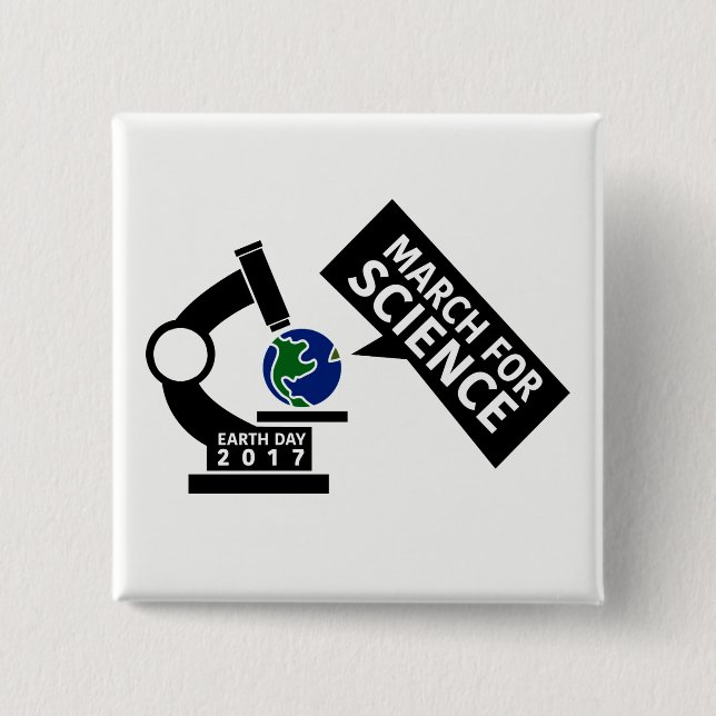 Unofficial March for Science Button (Front)