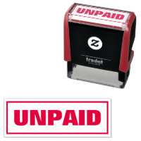 Unpaid Invoice red border official business office