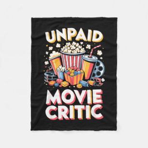 Unpaid movie critic film movie food night snack fleece blanket