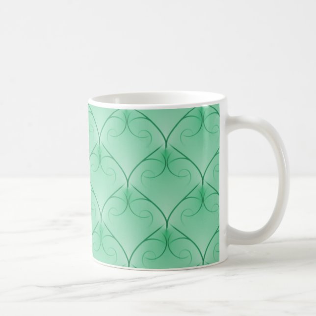 Unparalleled Elegance Mug, Mint Green Coffee Mug (Right)
