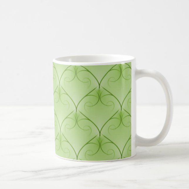 Unparalleled Elegance Mug, Olive Green Coffee Mug (Right)