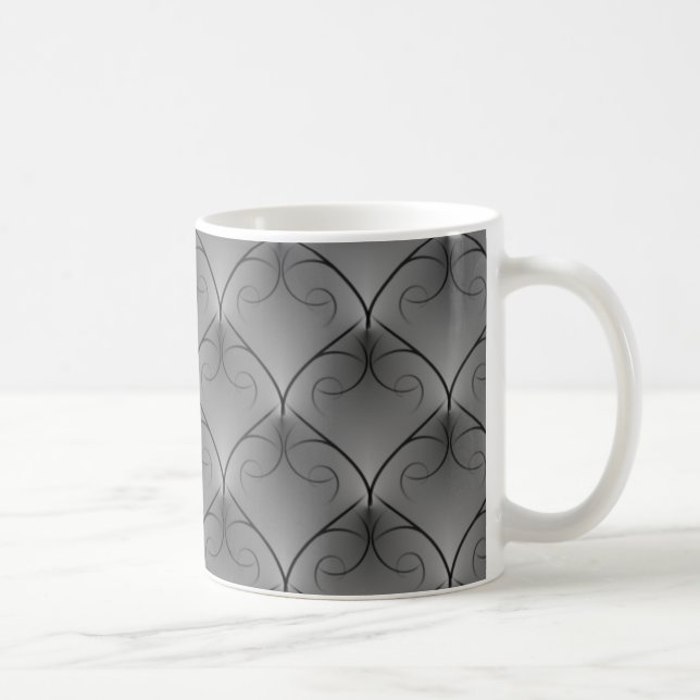 Unparalleled Elegance Mug, Soft Grey Coffee Mug (Right)