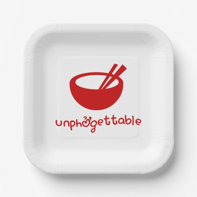 Unphởgettable Paper Plate (Front)