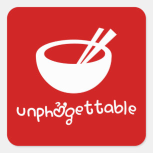 Unphởgettable Square Sticker