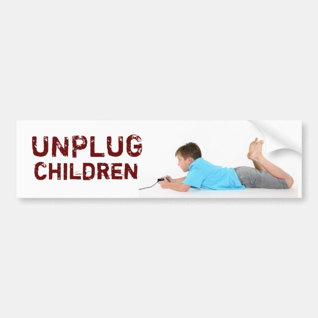 unplug bumper sticker (Front)