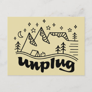 Unplug Mountain Camp Postcard