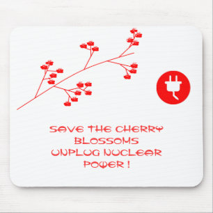 UNPLUG NUCLEAR POWER MOUSE PAD