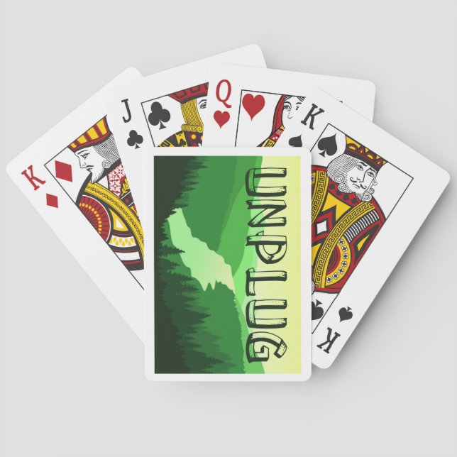 Unplug Playing Cards (Back)