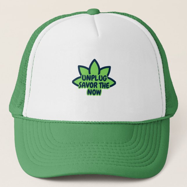 unplug T-Shirt Trucker Hat (Front)