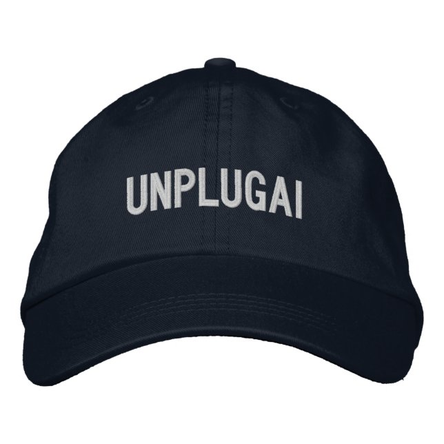 UNPLUGAI EMBROIDERED HAT (Front)