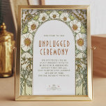 Unplugged Ceremony Sign Vintage Art Nouveau<br><div class="desc">This beautiful "Unplugged Ceremony" sign is the perfect way to ensure your special event is free of distractions. Inspired by Art Nouveau and Alphonse Mucha, the sign features a stunning, flowing design that will add a touch of elegance to your ceremony. The sign reads "Unplugged Ceremony" and is perfect for...</div>