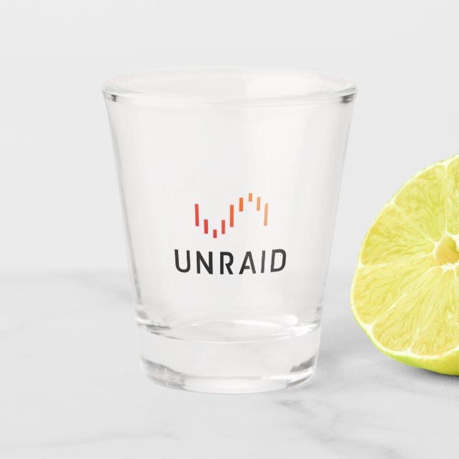 Unraid Shot Glass (Front)