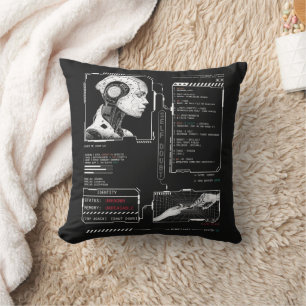 Unrecognised - Techno-Brutalist Streetwear Design Cushion
