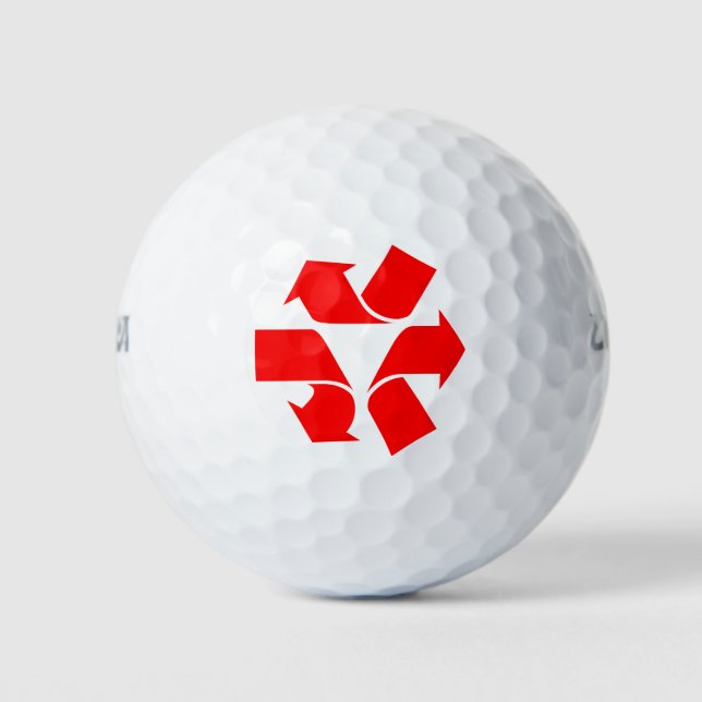 Unrecycle Symbol Golf Balls (Front)