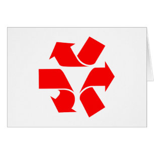 Unrecycle Symbol Greeting Card