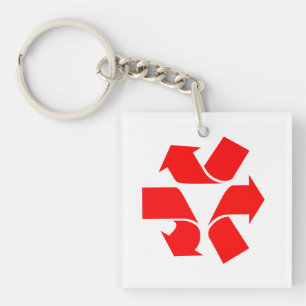 Unrecycle Symbol Key Ring