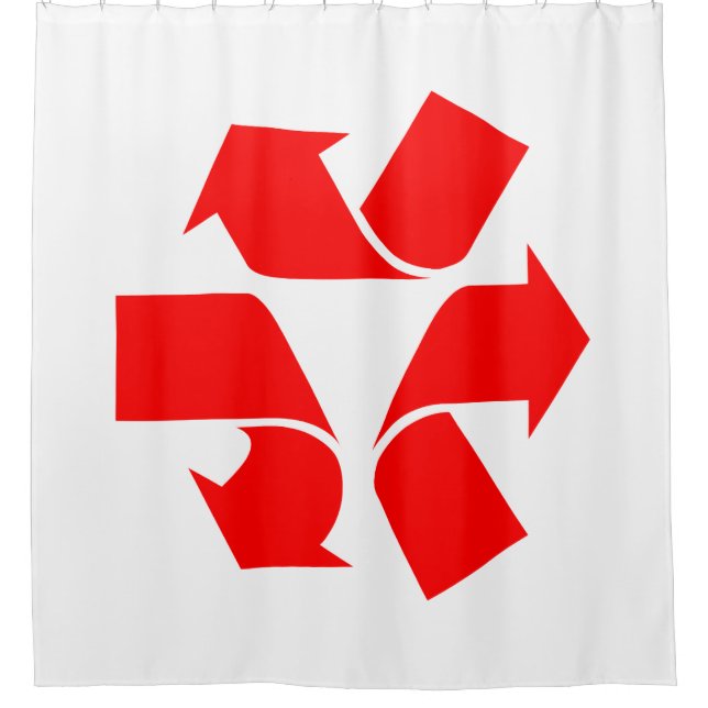 Unrecycle Symbol Shower Curtain (Front)