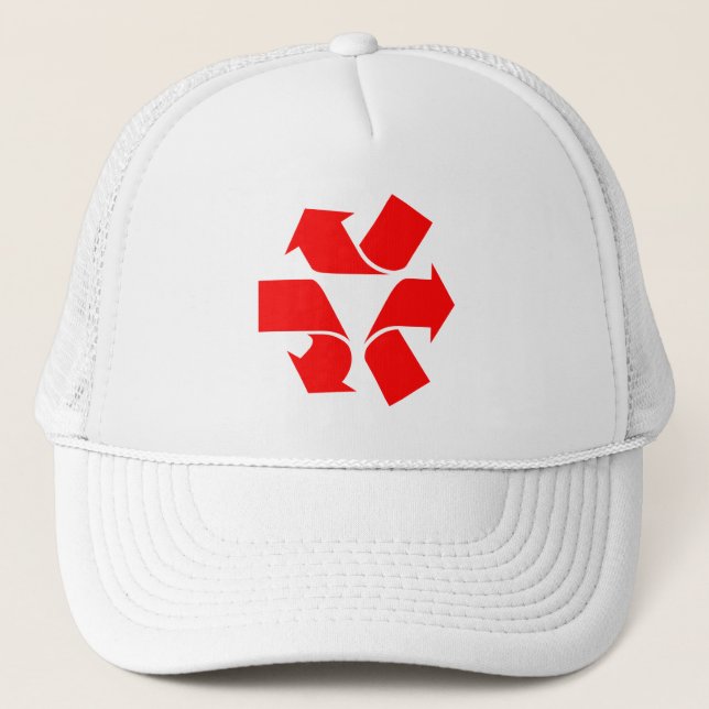 Unrecycle Symbol Trucker Hat (Front)