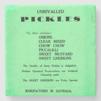 Unrivalled Pickles Vintage Advertisement Coaster