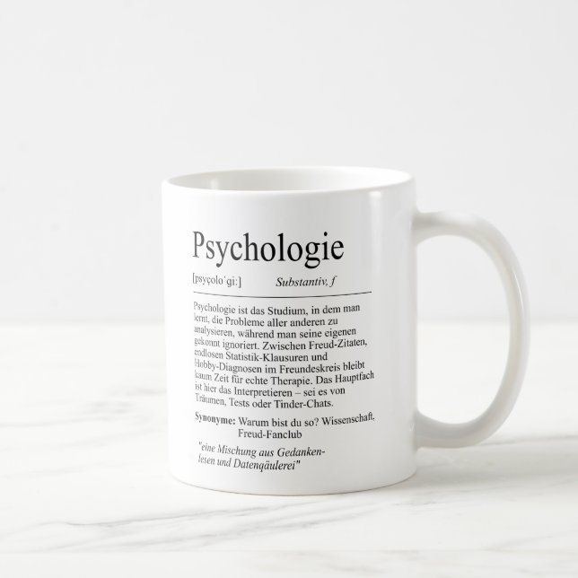 Unsay "Psychology Gift, students Coffee Mug (Right)